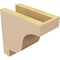 Ekena Millwork 4"W x 8"D x 8"H Classic Newport Rough Cedar Woodgrain TimberThane Corbel, Primed Tan CORUR04X08X08NEWRCPR - alternate 4